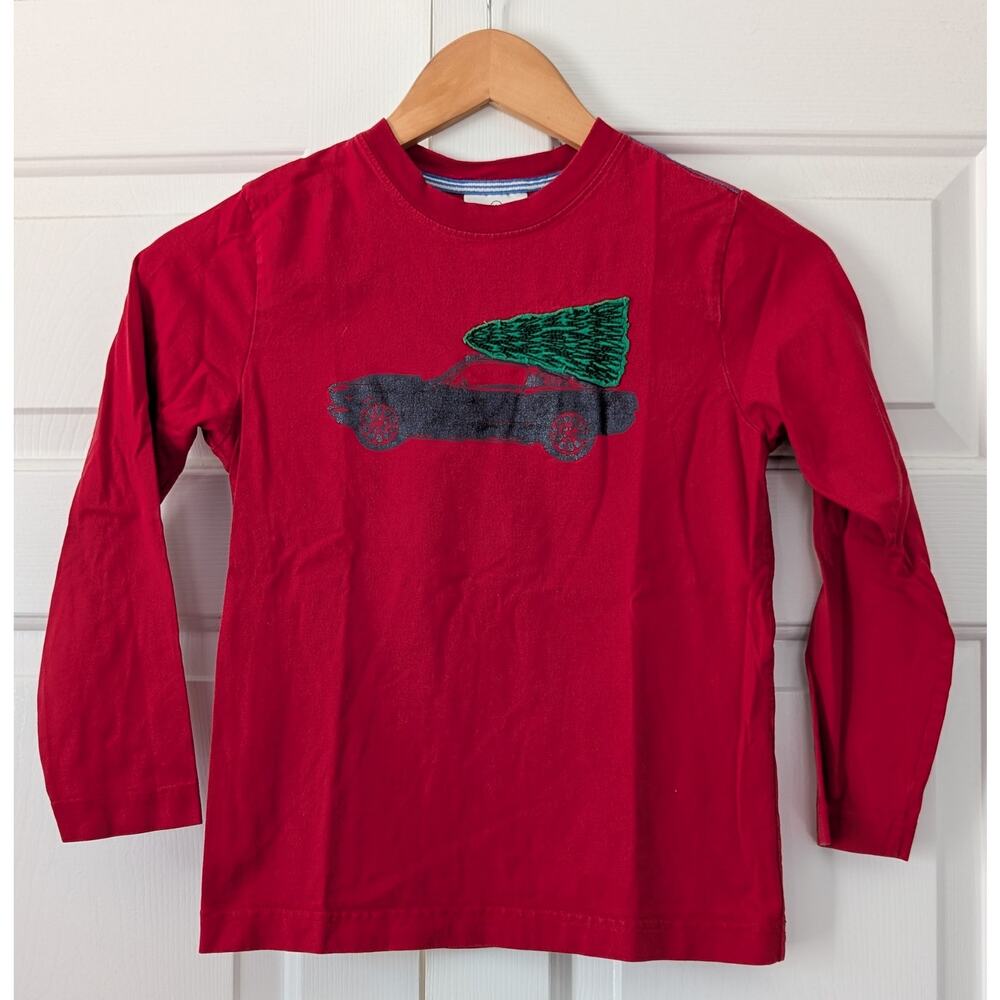 Hanna Andersson Christmas Tree Car Long Sleeve Shirt